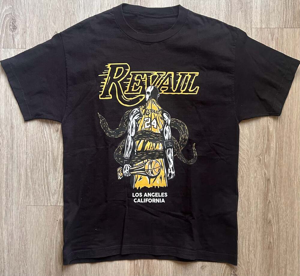 Revail Kobe Bryant 24 Graphic Los Angeles California Cotton T-Shirt